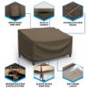 Photo de Outdoor Loveseat Cover - StormBlock™ Platinum Black and Tan Weave