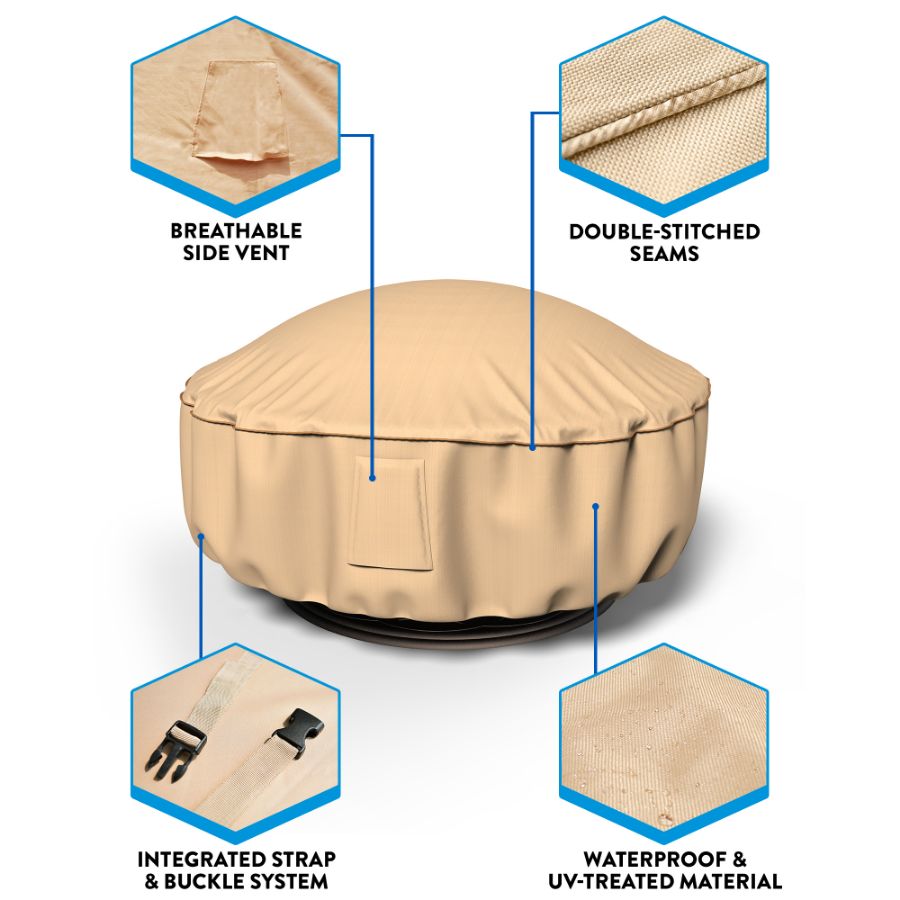Photo de Fire Pit Covers - Select Tan