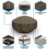 Picture of Fire Pit Covers - StormBlock™ Platinum Black and Tan Weave