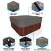 Photo de Square Hot Tub Covers - StormBlock™ Signature Black Ivory