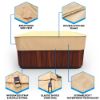 Photo de Square Hot Tub Covers - StormBlock™ Signature Tan