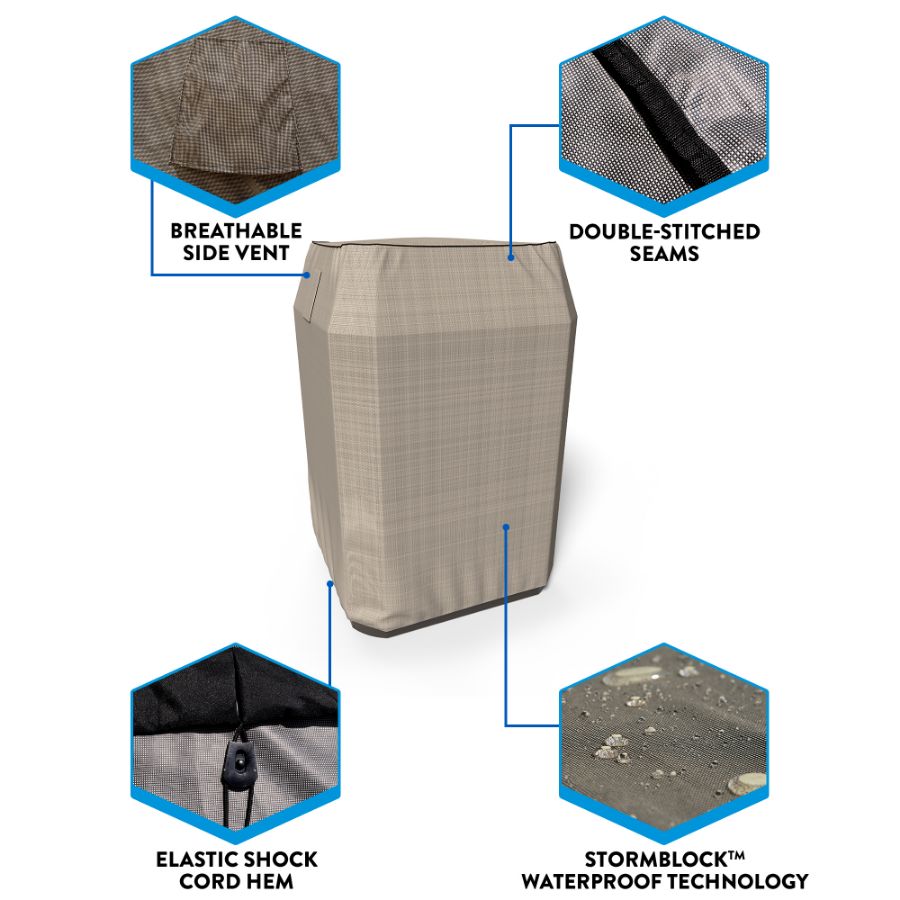 Picture of Air Conditioner Covers - StormBlock™ Signature Black Ivory