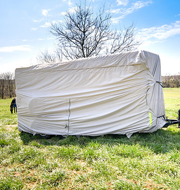 Housse haut de gamme pour remorque à chevaux avec attelage de pare-chocs